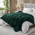 NEWCOSPLAY Super Soft King Blanket Forest Green Premium Silky Flannel Fleece by NEWCOSPLAY