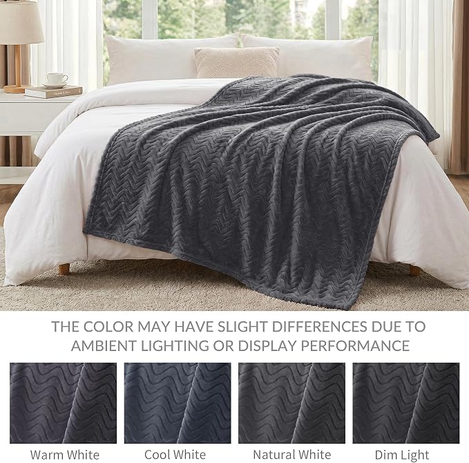 Exclusivo Mezcla King Blanket for Bed, Cozy Lightweight Fleece Blankets for All - Image 5