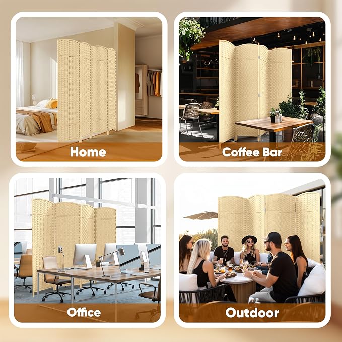 JOSTYLE Room Divider Panel, 6FT Privacy Wall Divider Screen - Image 8
