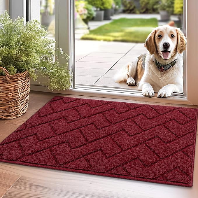 hicorfe Front Door Mat Outside Entrance, Stain and Fade Resistant, Non Slip by Hicorfe