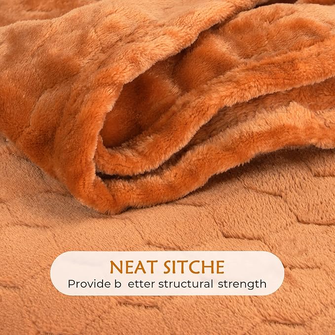 TOONOW Fleece Blanket Textured Fuzzy Plush Throw Blanket Twin Size 60" x 80" - Image 5