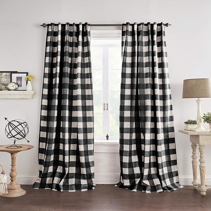 Elrene Home Fashions Farmhouse Living Grainger Buffalo-Check Blackout Window - Image 2