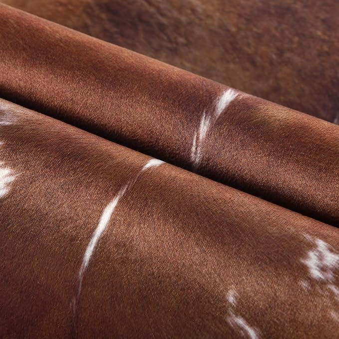 Easycozy Faux Cowhide Cow Print Rug: 3 x 4 Western Decor Faux Cowhide, - Image 3
