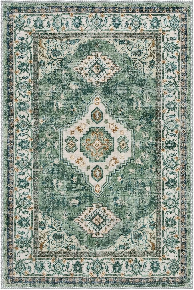 Lahome Oriental Small Rugs for Entryway, 2x3 Rug Non Slip Washable Door Mat - Image 7