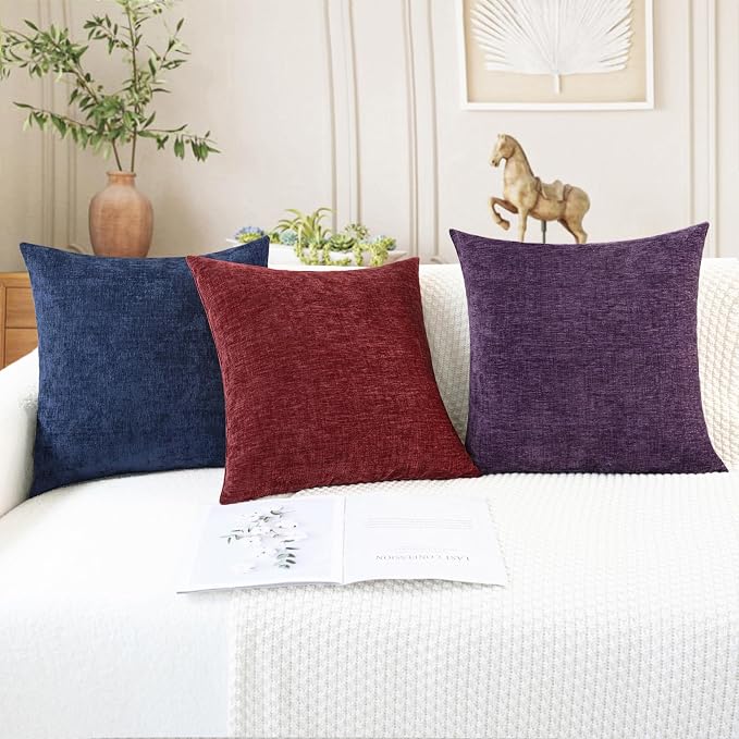 CaliTime Christmas Throw Pillow Covers Decorative 18 X 18 Inches Pack of 2 Cozy - Image 5