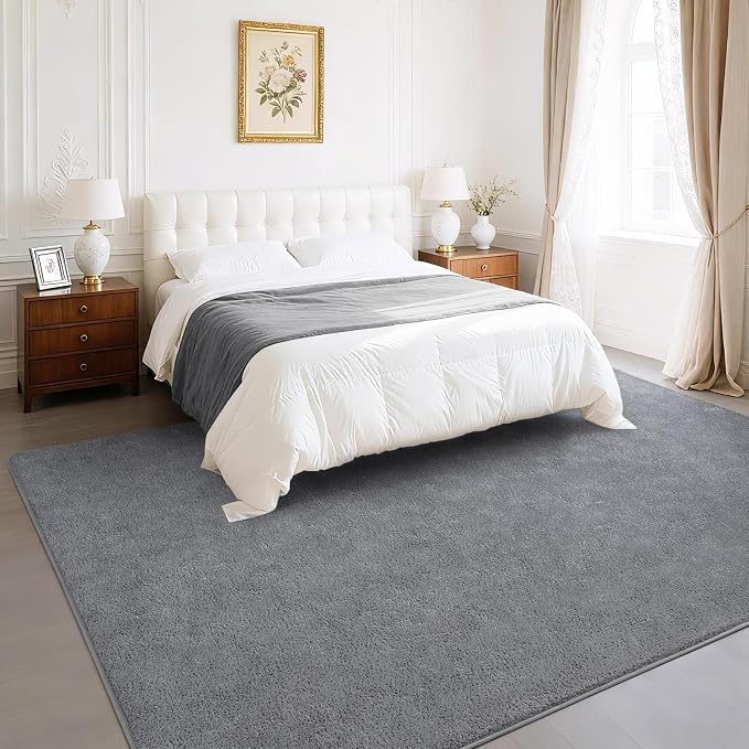 Soft Rugs for Living Room 6x9 Grey, Minimalist Area Rug for Bedroom Nursery - Image 3