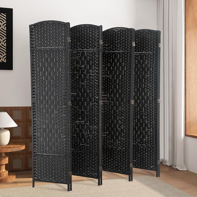 Room Divider 8 Panel Folding Privacy Divider 6 Ft Indoor Wall Divider Portable - Image 6