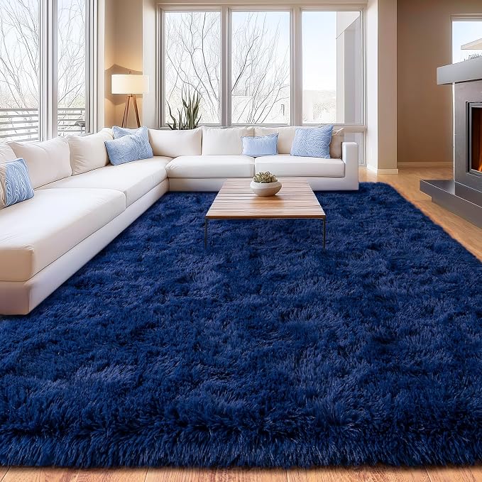 Shag Area Rugs for Living Room, Soft Fuzzy Plush Rugs, Upgrade Anti-Skid Modern - Image 3