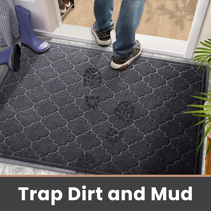 LuxStep Door Mat Large 36X47 Inch Indoor Outdoor Doormat, Non-Slip Low-Profile - Image 6