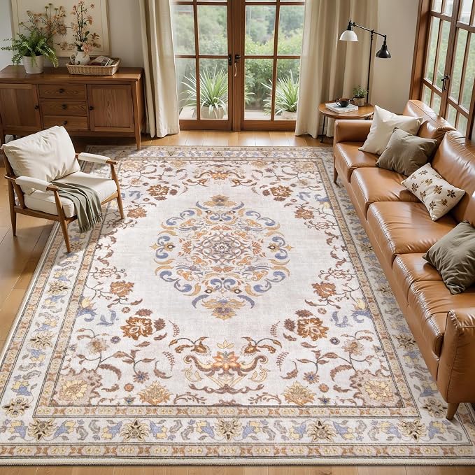 Tangsoo 6x9 Large Area Rug for Living Room, Non Slip Machine Washable Rug for by Tangsoo