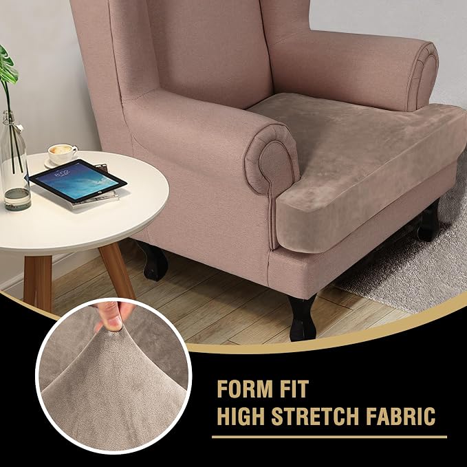 H.VERSAILTEX Stretch Velvet T Cushion Chair Covers - Image 6