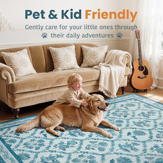 LIANLAM Washable Rug Area Rugs for Living Room - Image 4