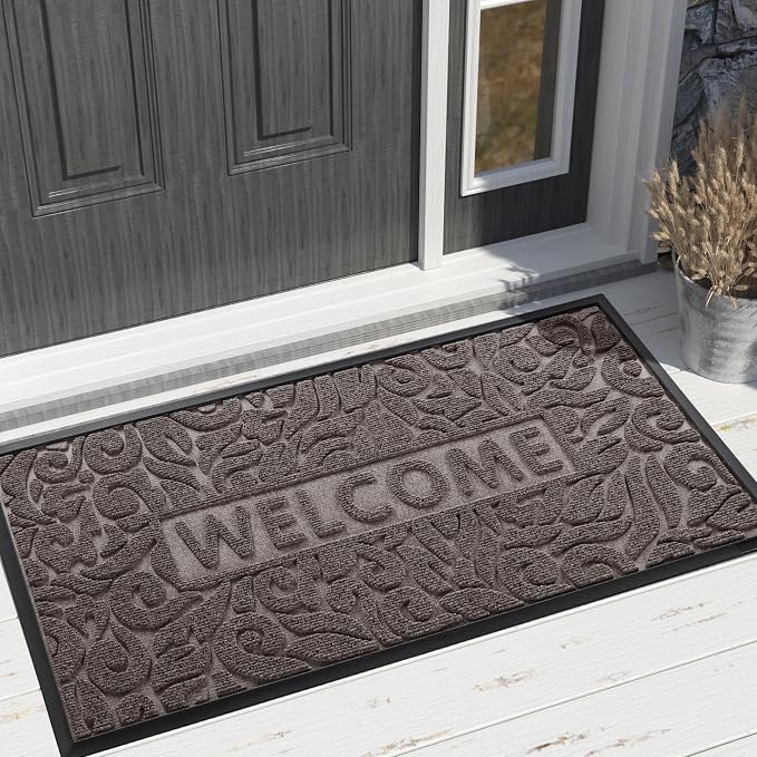 Yimobra Large Welcome Mat 47x32, Waterproof Non-Slip Outdoor Mats by Yimobra