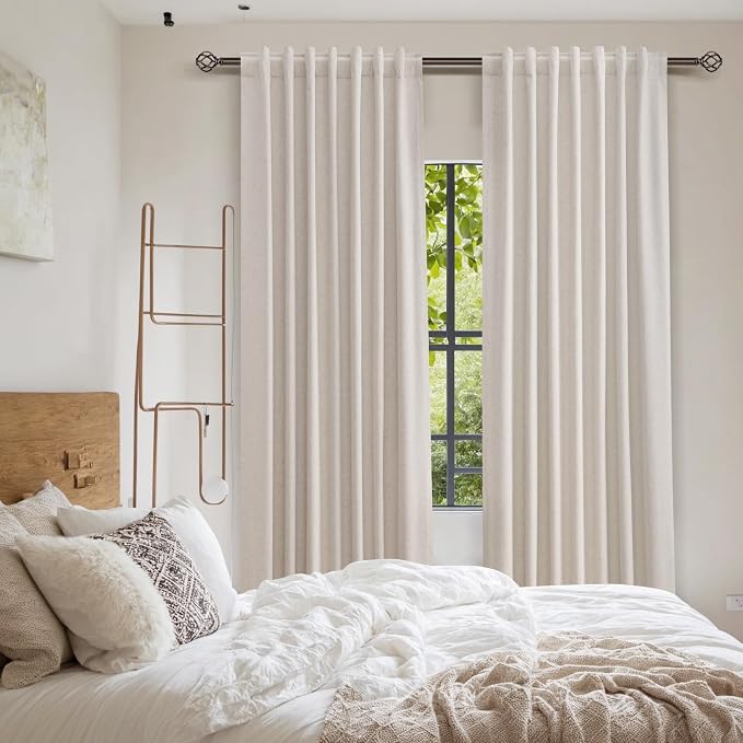 Guken 100% Blackout Curtains 96 Inch Length 2 Panels Set - Image 8