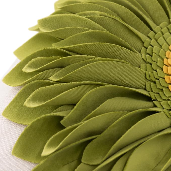 OiseauVoler 3D Sunflower Throw Pillow Cover Decorative Handmade Pillowcase - Image 4