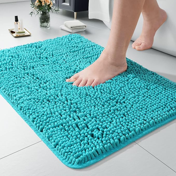 LOCHAS Luxury Bathroom Rug Shaggy Bath Mat 20 x 30 Inch, Washable Non Slip Bath by LOCHAS