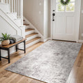 3x6 Washable Kitchen Runner Rug – Abstract Non-Slip Mat by Puino