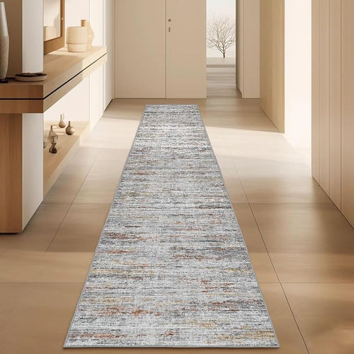 2x10 Runner Rug Non-Slip，Modern Abstract 10ft Washable Runner Rugs by Unknown