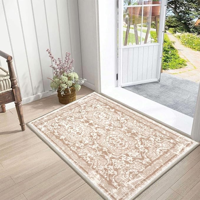 Vaukki Hallway Runner Rug, Vintage Shaggy Soft Laundry Rug Runner, Non Slip by Vaukki