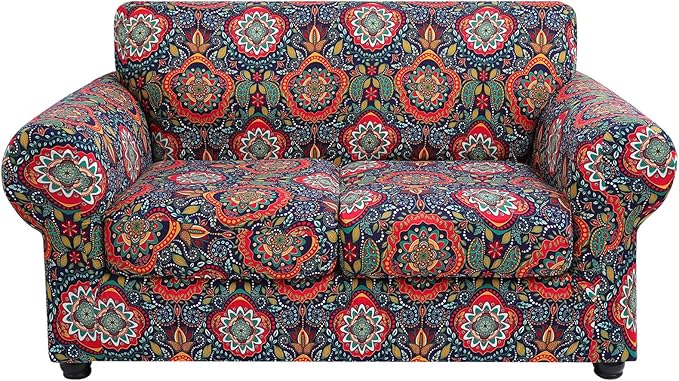 hyha Couch Cover, Loveseat Covers, Floral Pattern, 3 Pieces, Sofa Slipcovers by hyha