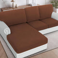 H.VERSAILTEX Sectional Couch Covers 3 Pieces Sofa Seat Cushion Covers L Shape by HVERSAILTEX