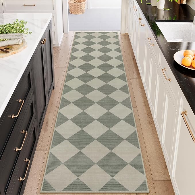 Beeiva Checkered Print Rug Runners - Image 4