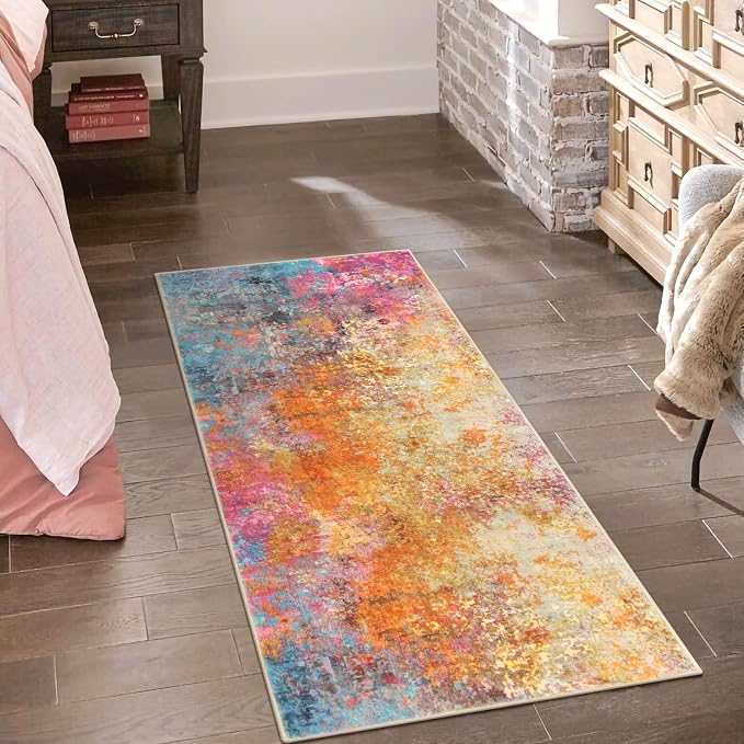 Lahome Modern Abstract Runner Rug - Image 3