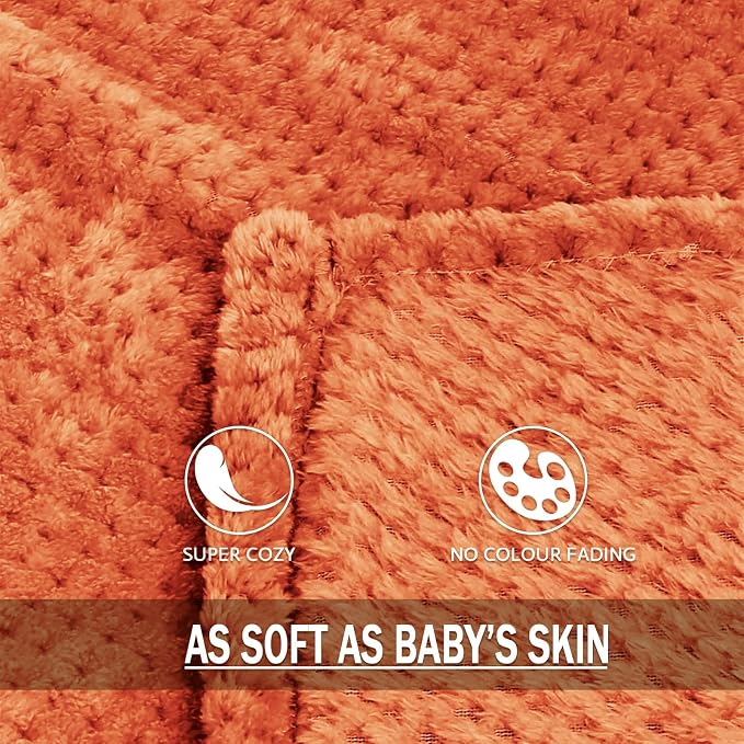 Exclusivo Mezcla Fleece Bed Blanket King Size, Super Soft and Warm Blankets - Image 8