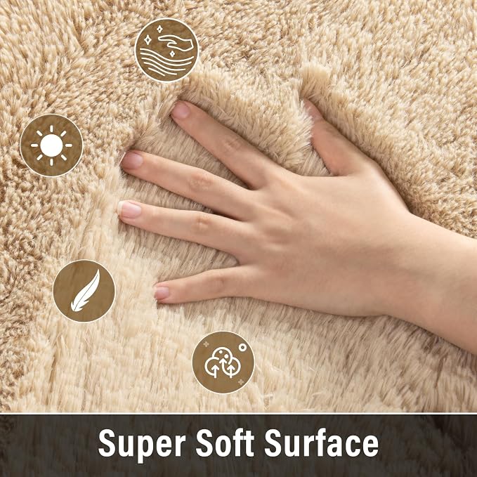 Merelax Soft Modern Indoor Large Shaggy Rug - Image 3