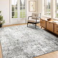 Washable Area Rugs 4'x6' Non-Slip Modern Abstract Soft by RELEANY