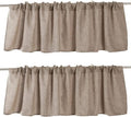 Jola's House 2 Pack Burlap Window Curtain Valances Farmhouse Style Window by Jola%27s+House