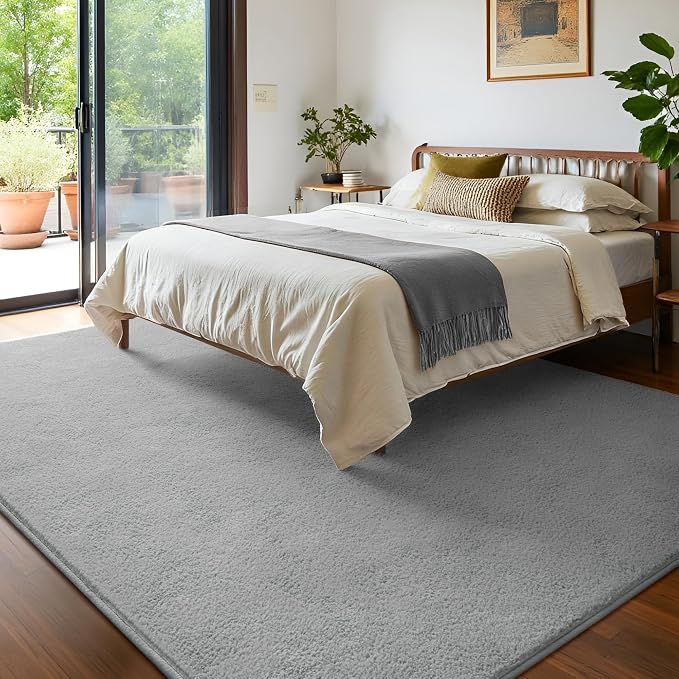Keeko Area Rugs for Living Room Bedroom 5x8 Grey, Soft Modern Large Rugs Indoor - Image 5
