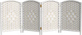 Red Lantern 2 ft. Short Diamond Weave Fiber Folding Screen by RedLantern