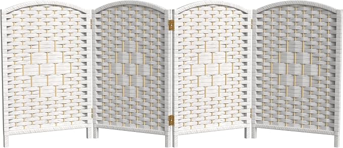 Red Lantern 2 ft. Short Diamond Weave Fiber Folding Screen by RedLantern