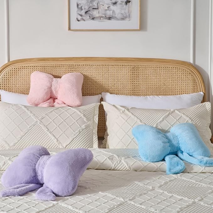 Bow Pillow Throw Pillows Butterfly Shaped Decorative Cute Pillows - Image 6