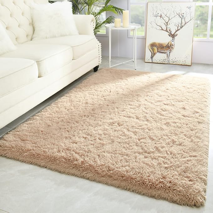 Merelax Modern Soft Fluffy Large Shaggy Rug by Merelax