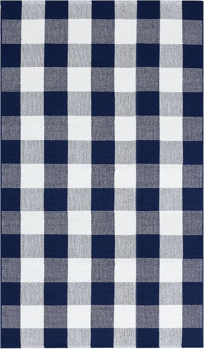 IOHOUZE Buffalo Plaid Checkered Rug 4x6 Ft Front Door Mats, Washable Area Rugs - Image 8