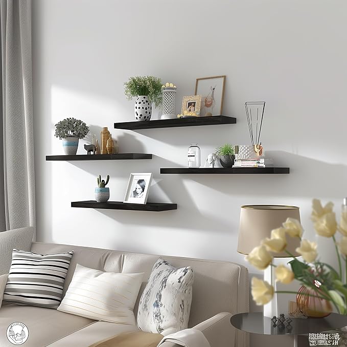 PHPH 24 Inch Wood Floating Shelves - Image 6