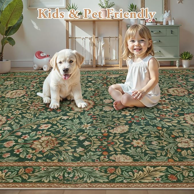 LIVEBOX Green Kitchen Runner Rug 2x6, Washable Runners - Image 6
