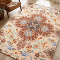 Phantoscope Washable Area Rug 5'x7' Non-Slip, Vintage Boho Rugs by Phantoscope