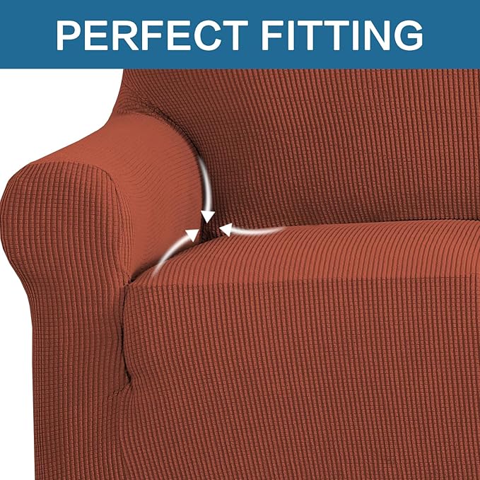 H.VERSAILTEX Stretch Couch Cover Loveseat Covers - Image 5