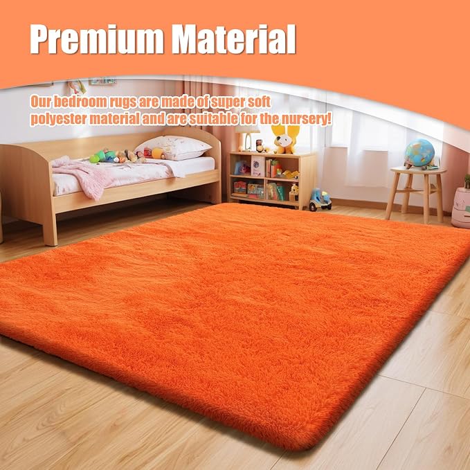 9x12 Fluffy Area Rugs for Living Room, Soft Non-Shedding Indoor Plush Carpet - Image 8