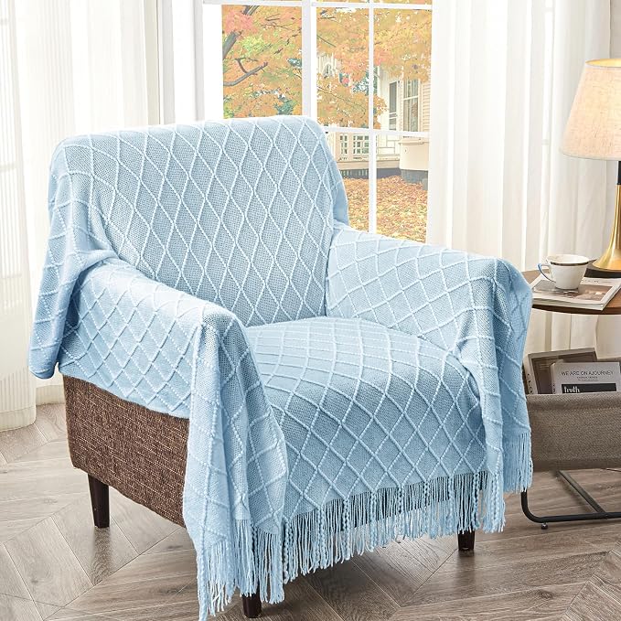 inhand Knitted Throw Blanket for Couch and Bed, Soft Living Room Home Decor - Image 5
