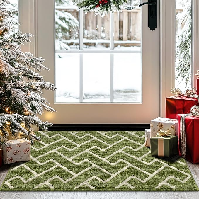hicorfe Indoor Doormat, Front Back Door Mat TPR Backing Non Slip Mats 20"x31.5" by Hicorfe