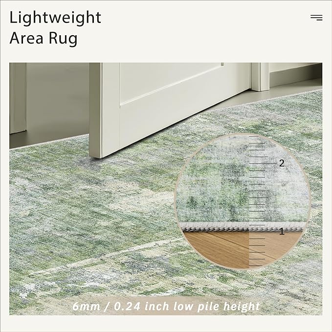 Runner Rug 2x10 Washable Non-Slip Hallway Runner Rugs - Image 7