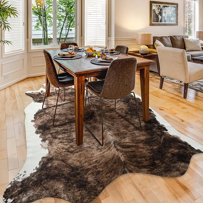 Easycozy Faux Cowhide Large Cow Print Rug - Image 7
