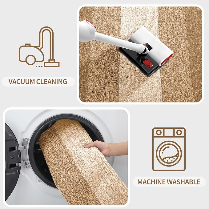 Kitinjoy Indoor Outdoor Door Mat, 47x20 Non-Slip Absorbent Dirt Trapper - Image 5