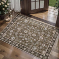 Tangsoo 2x3 Small Rug Washable Brown Entry Rugs by Tangsoo