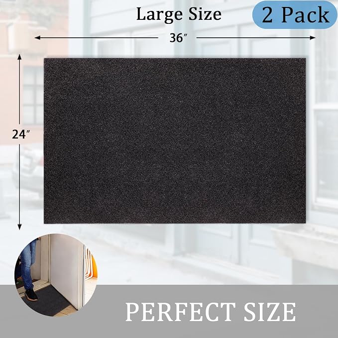AAZZKANG Large Front Door Mat Outdoor 2 Pack - Image 3
