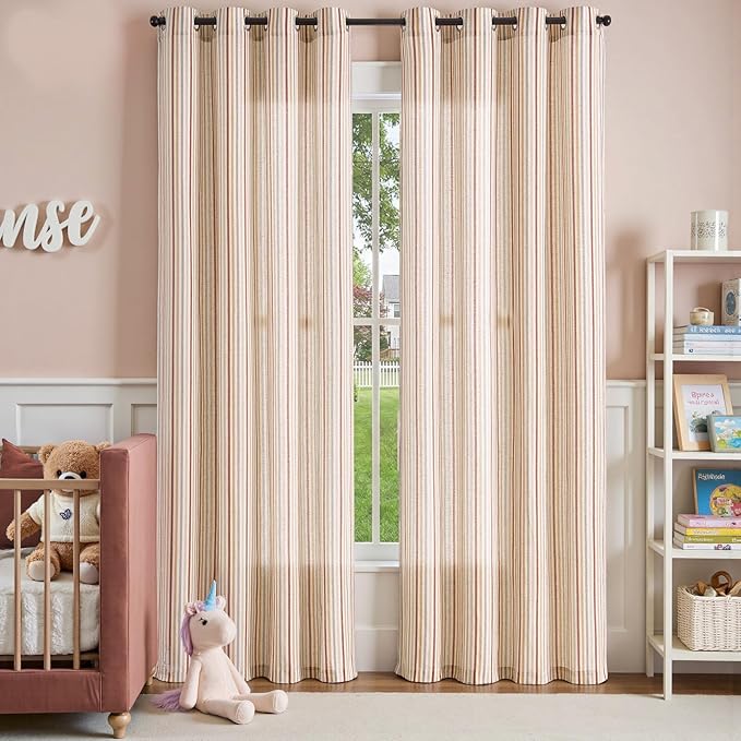 jinchan Colorful Linen Curtains - Image 2